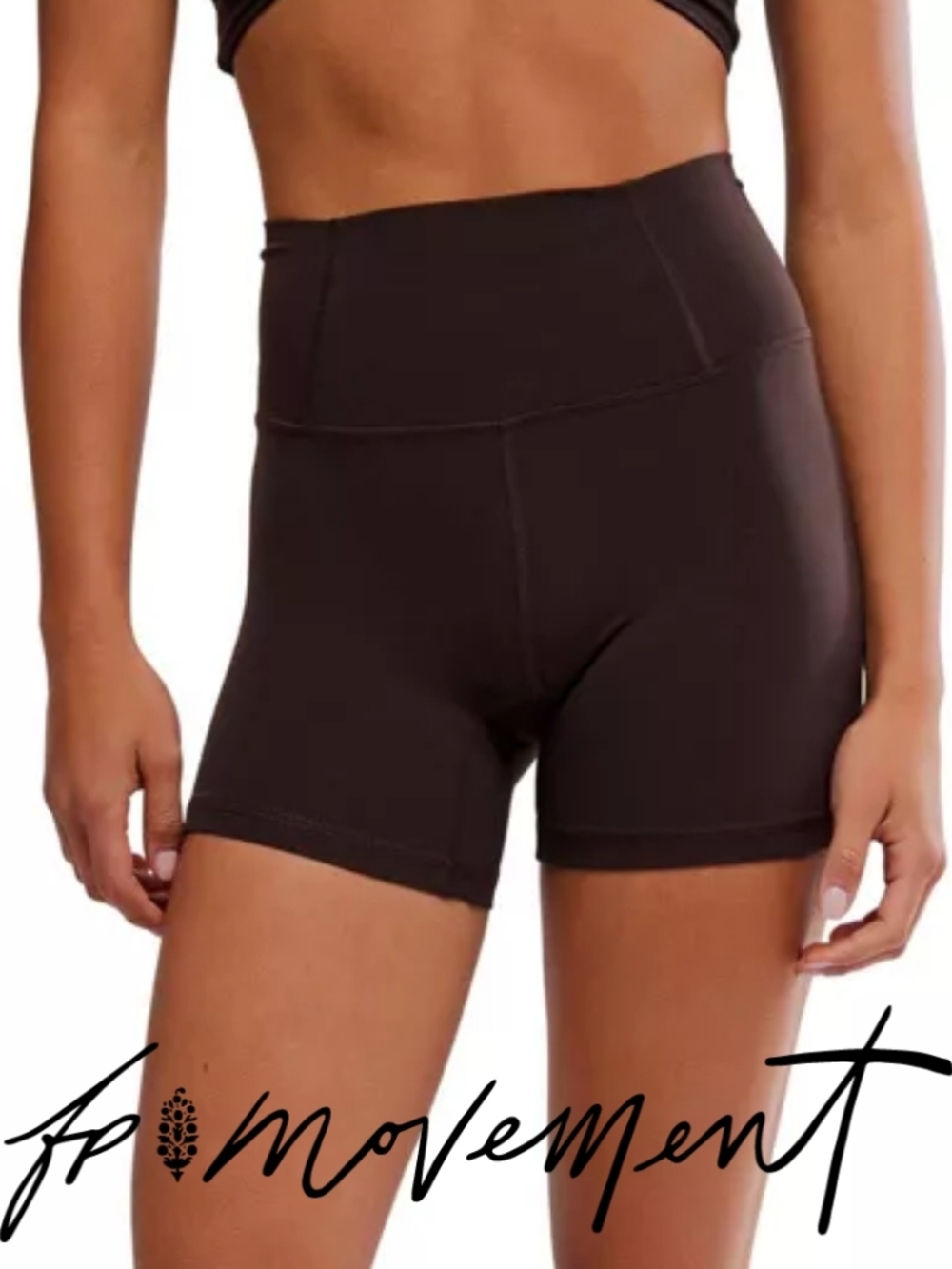 NWT FP Movement Never Better Bike Shorts- CHOCOLATE BROWN